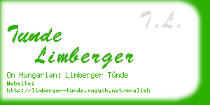 tunde limberger business card